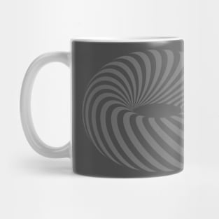 Grey Donut Spiral Mug